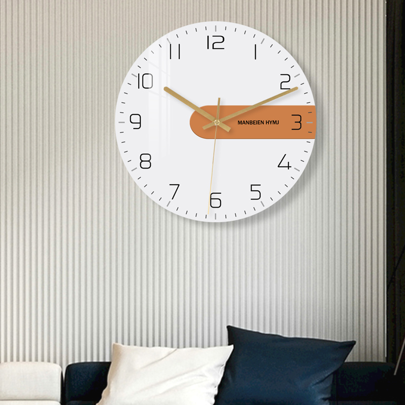 Interior Design Vintage Modern - นาฬิกาแขวนผนังสไตล์วินเทจเกาหลีสำหรับตกแต่งห้องนั่งเล่นสมัยใหม่ นาฬิกาปลุกแฟชั่น ของตกแต่งบ้าน ดีไซน์นาฬิกาแขวนผนังแบบมินิมอลสร้างสรรค์