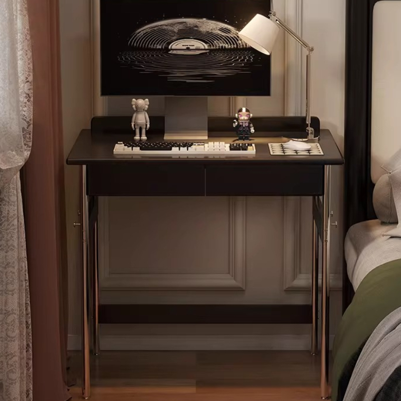 Interior Design Vintage Modern - โต๊ะทำงานสำนักงานดีไซน์หรูหราทันสมัย โต๊ะทำงานไม้เนื้อแข็งสไตล์วินเทจ ออกแบบสำหรับผู้ใหญ่ เฟอร์นิเจอร์สำนักงาน รุ่น ZY40BGZ