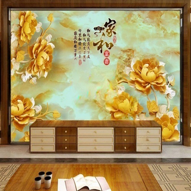 สไตล์จีนใหม่ที่กําหนดเองภาพจิต - Interior Design With Wallpaper บทวิจารณ์และราคา