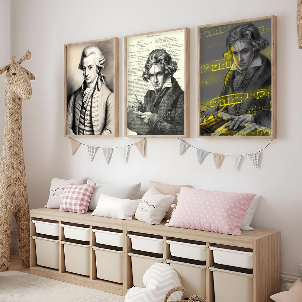 โปสเตอร์เพลงคลาสสิกเอ็ม-โมซาร์ - Interior Design With Wallpaper บทวิจารณ์และราคา