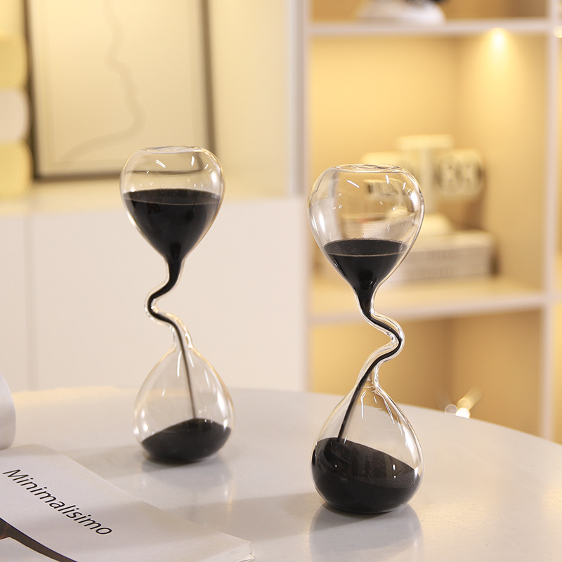 นาฬิกาทรายดีไซน์โค้งสีดำ สไตล์ - Interior Design Years Of School บทวิจารณ์และราคา