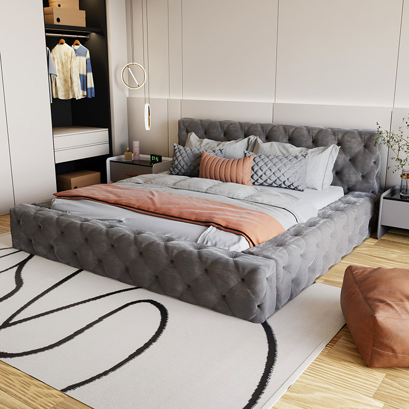 เตียงหรูหราสไตล์นอร์ดิกที่สะดว - Interior Design Vintage Modern บทวิจารณ์และราคา