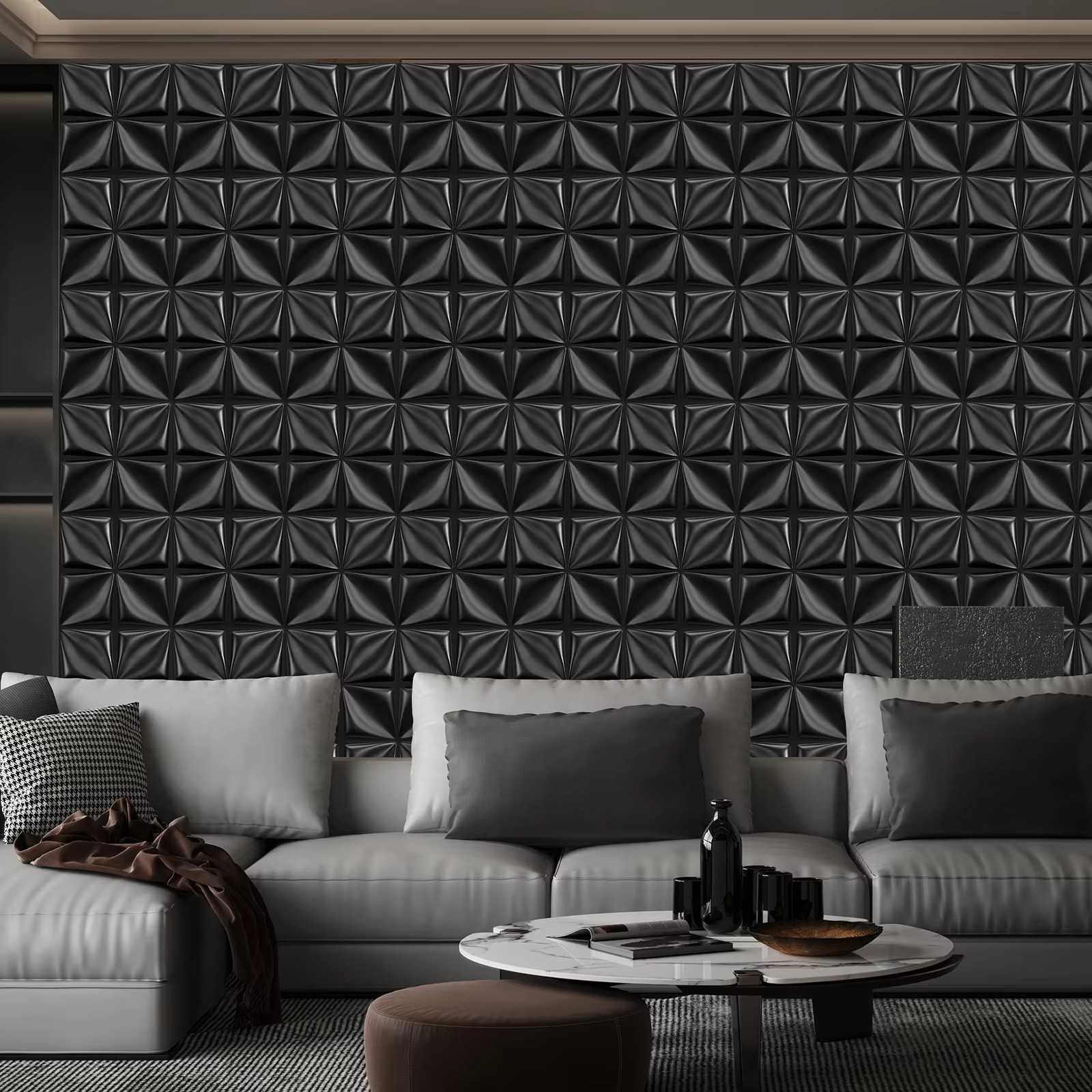 แผ่นผนัง 3 มิติ PVC ลายดอกไม้  - Interior Design With Wallpaper บทวิจารณ์และราคา