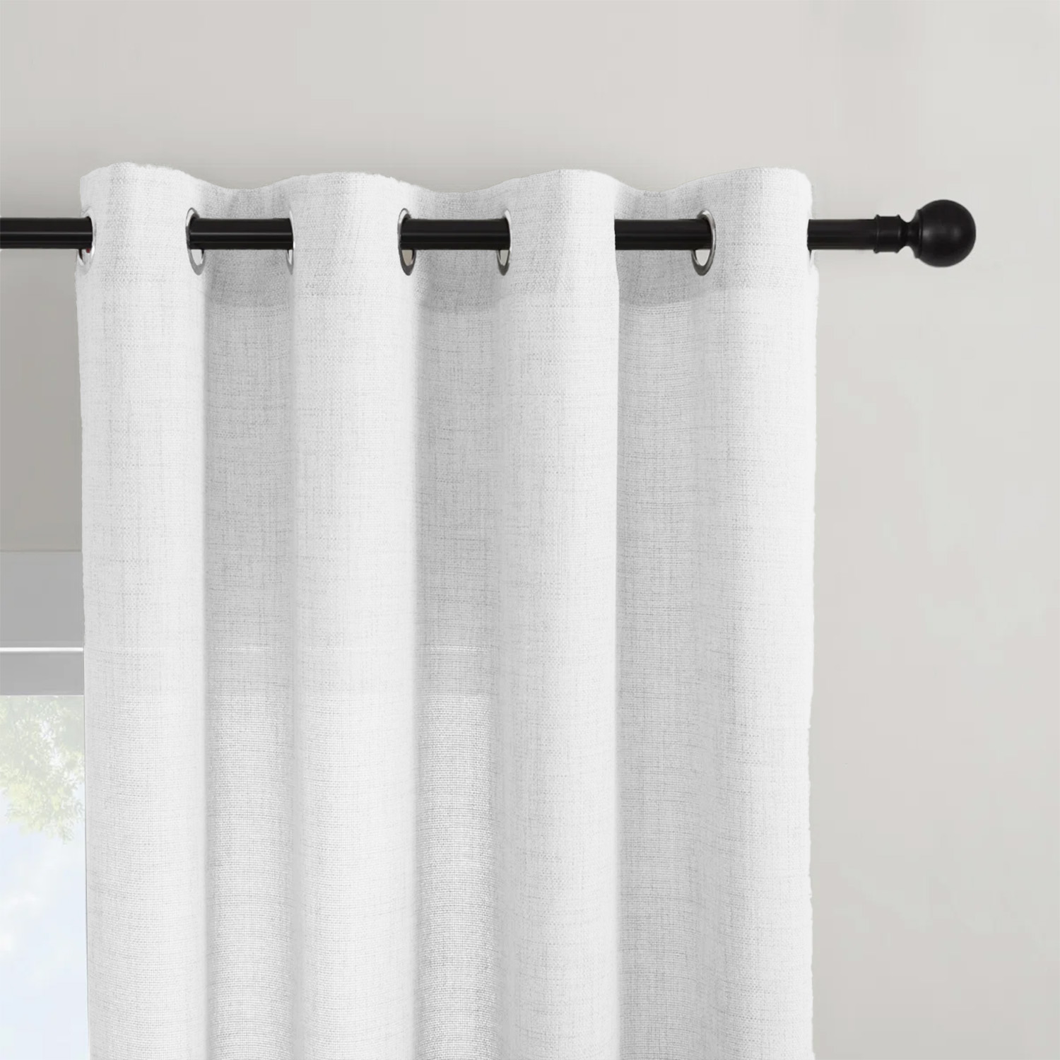 ผ้าม่านโปร่งเนื้อผ้าลินินเทียม - Linen Curtain Eyelet บทวิจารณ์และราคา