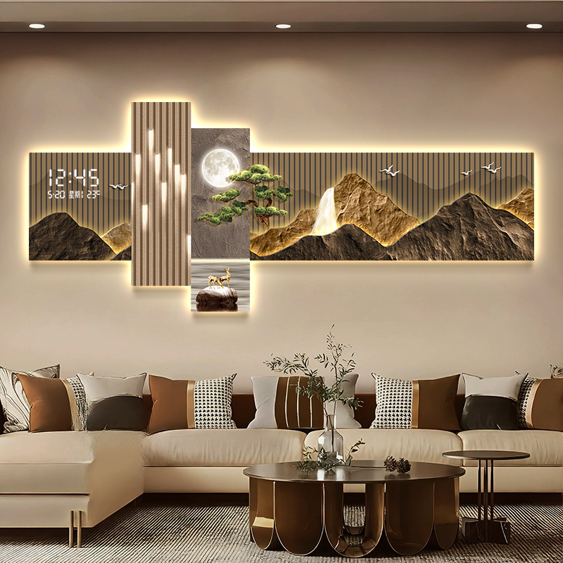 นาฬิกาแขวนผนังห้องนั่งเล่นห้อง - Interior Design Vintage Modern บทวิจารณ์และราคา