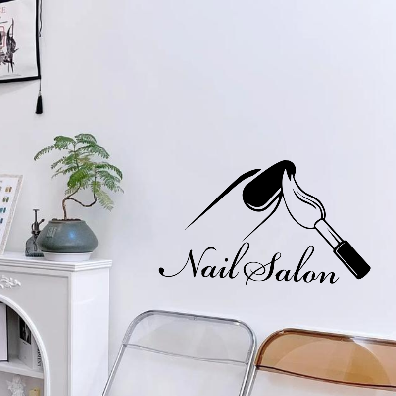 สติ๊กเกอร์ติดผนังร้านทำเล็บ สต - Interior Design With Wallpaper บทวิจารณ์และราคา