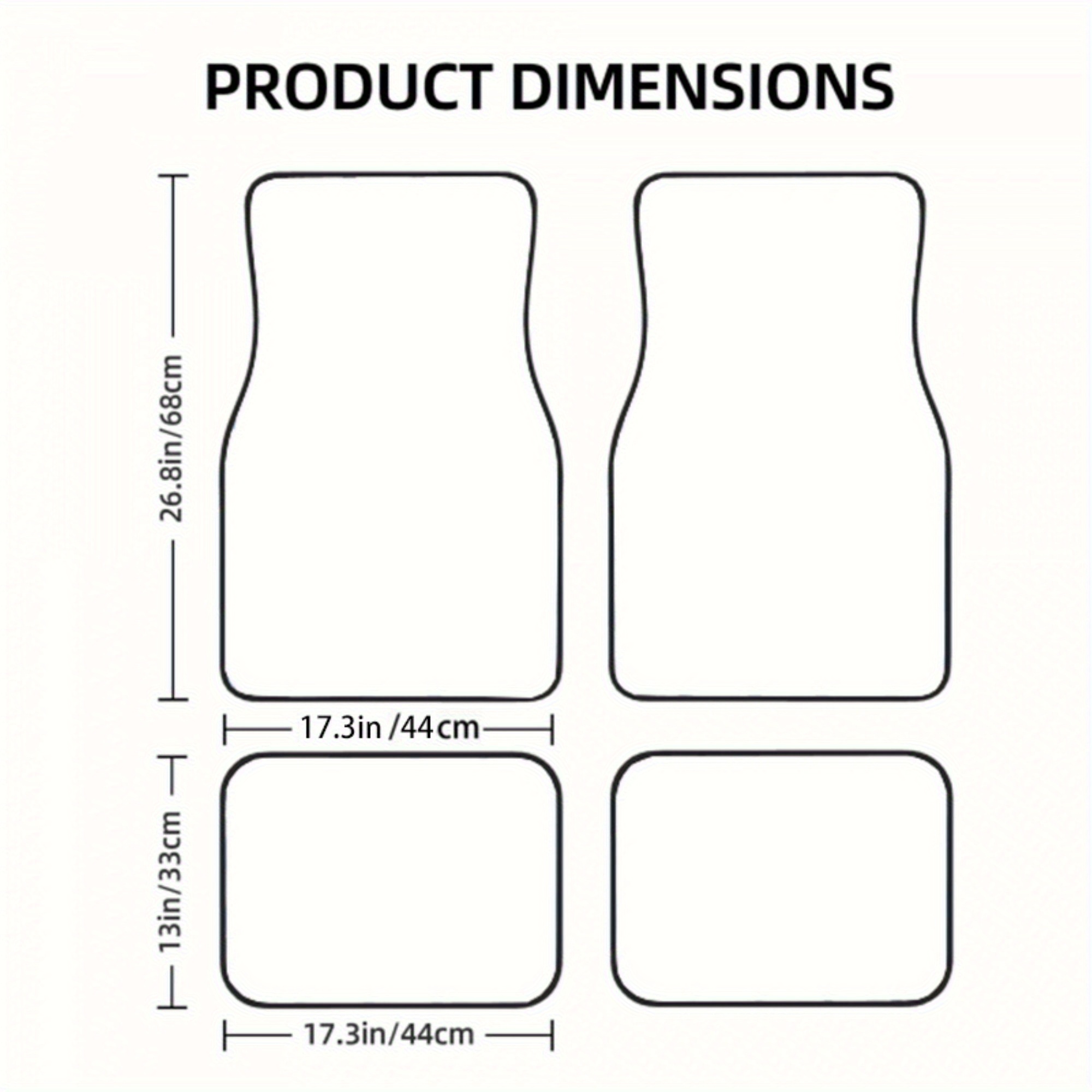 4 ชิ้น% แผ่นรองพื้นรถยนต์มูนอา - Interior Design Co บทวิจารณ์และราคา