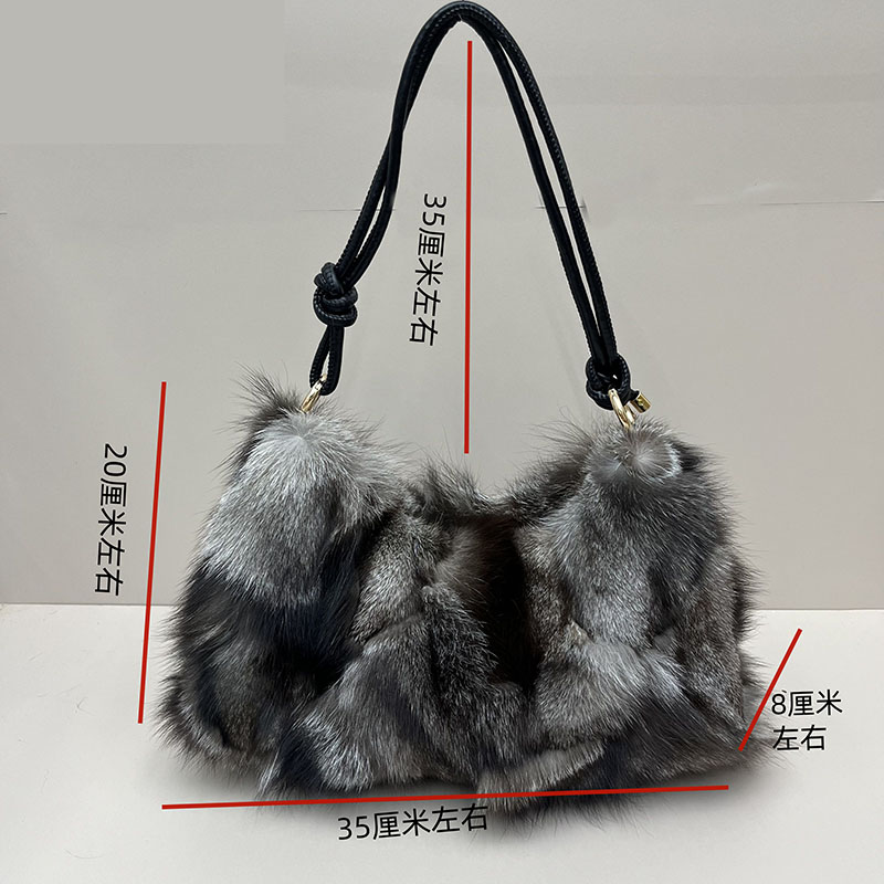 กระเป๋าถือขนสุนัขจิ้งจอกแท้สุด - Interior Design Warm บทวิจารณ์และราคา