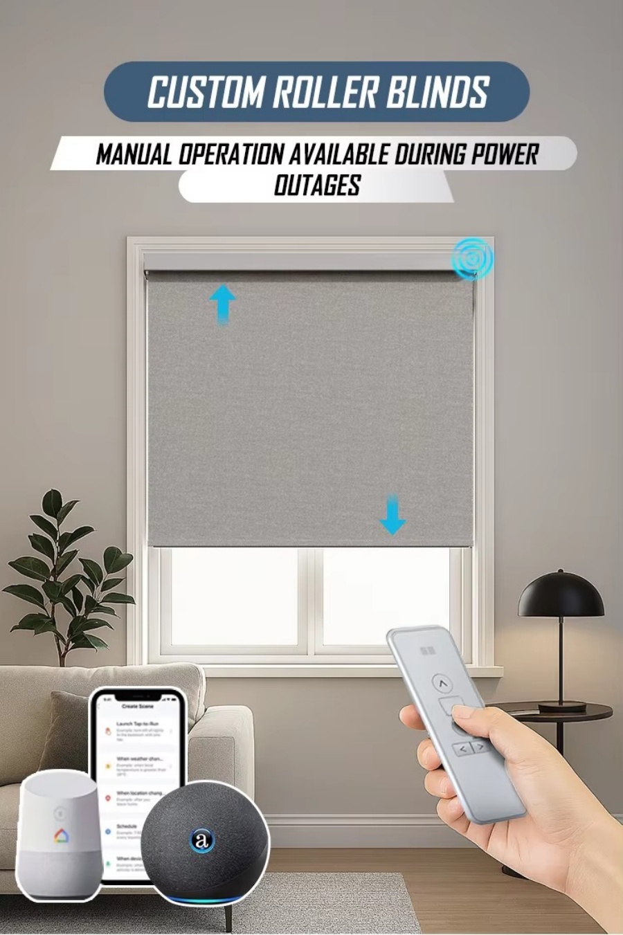 ม่านม้วนไร้สายคุณภาพพรีเมียมแบ - Linen Roller Blind บทวิจารณ์และราคา